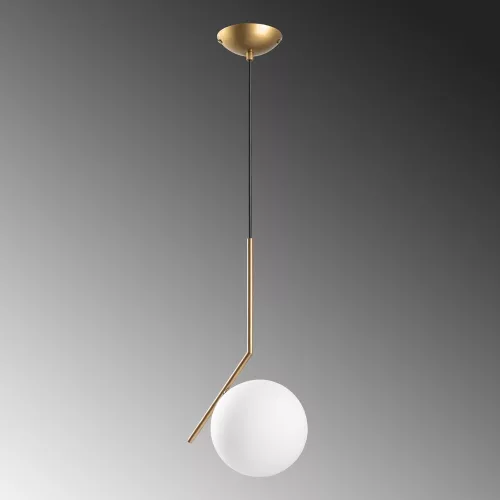 Opviq, 521SHN3569, Elegant golden chandelier, adjustable height 75-115 cm, metal body, Ø25 cm cap, 1 x G9 socket (max. 10 W), perfect for modern living spaces, IP20 classification