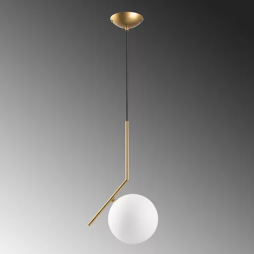 Opviq, 521SHN3569, Elegant golden chandelier, adjustable height 75-115 cm, metal body, Ø25 cm cap, 1 x G9 socket (max. 10 W), perfect for modern living spaces, IP20 classification