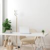Elegant Gold Floor Lamp, Metal Body, 30 x 30 x 168 cm | 20 cm Cap Diameter, 250 cm Cable, On/Off Switch | Stylish Lighting for Modern Spaces