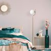 Elegant Gold Floor Lamp, Metal Body, 30 x 30 x 168 cm | 20 cm Cap Diameter, 250 cm Cable, On/Off Switch | Stylish Lighting for Modern Spaces
