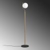 Elegant Gold Floor Lamp, Metal Body, 30 x 30 x 168 cm | 20 cm Cap Diameter, 250 cm Cable, On/Off Switch | Stylish Lighting for Modern Spaces