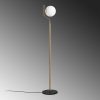 Elegant Gold Floor Lamp, Metal Body, 30 x 30 x 168 cm | 20 cm Cap Diameter, 250 cm Cable, On/Off Switch | Stylish Lighting for Modern Spaces