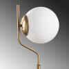 Elegant Gold Floor Lamp, Metal Body, 30 x 30 x 168 cm | 20 cm Cap Diameter, 250 cm Cable, On/Off Switch | Stylish Lighting for Modern Spaces