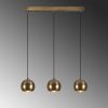 Elegant Scandinavian Chandelier, Vintage Metal Body, 65 x 15 cm, Height 111 cm, Adjustable, 3 x E27 Max 40W, IP20 | Perfect for Glam Home Decor