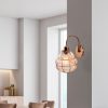 Glamorous Copper Wall Lamp, Iron Body, 23 x 27 cm, Height: 30 cm, E27 Socket, Max 40W, Elegant Design for Hotel & Modern Spaces, IP20 Rated