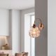 Glamorous Copper Wall Lamp, Iron Body, 23 x 27 cm, Height: 30 cm, E27 Socket, Max 40W, Elegant Design for Hotel & Modern Spaces, IP20 Rated