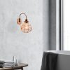 Glamorous Copper Wall Lamp, Iron Body, 23 x 27 cm, Height: 30 cm, E27 Socket, Max 40W, Elegant Design for Hotel & Modern Spaces, IP20 Rated