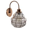 Glamorous Copper Wall Lamp, Iron Body, 23 x 27 cm, Height: 30 cm, E27 Socket, Max 40W, Elegant Design for Hotel & Modern Spaces, IP20 Rated