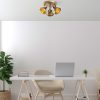 Elegant Gold Chandelier, Metal Body, 45 cm Diameter, Non-Adjustable Height, 3 x E14 Socket, IP20 | Perfect for Modern Living Spaces & Dining Areas