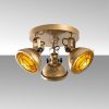 Elegant Gold Chandelier, Metal Body, 45 cm Diameter, Non-Adjustable Height, 3 x E14 Socket, IP20 | Perfect for Modern Living Spaces & Dining Areas