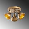 Elegant Gold Chandelier, Metal Body, 45 cm Diameter, Non-Adjustable Height, 3 x E14 Socket, IP20 | Perfect for Modern Living Spaces & Dining Areas