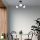 Elegant Black Chandelier, Metal Body, 56 cm Diameter, 40 cm Height | 3 x E14 Socket, Non-Adjustable | Perfect for Modern Living Spaces, IP20 Rated