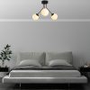 Elegant Black Chandelier, Metal Body, 56 cm Diameter, 40 cm Height | 3 x E14 Socket, Non-Adjustable | Perfect for Modern Living Spaces, IP20 Rated