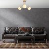 Elegant Gold Chandelier, Metal Body, 56 cm Diameter, 40 cm Height | 3 x E14 Socket, Non-Adjustable | Perfect for Living Room & Dining Spaces, Stylish Design