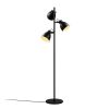 Stylish Black Floor Lamp, Metal Body, 37 x 37 x 162 cm | Ø16 cm Shade, 250 cm Cable, On/Off Switch | Ideal for Modern Living Rooms & Bedrooms