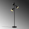 Stylish Black Floor Lamp, Metal Body, 37 x 37 x 162 cm | Ø16 cm Shade, 250 cm Cable, On/Off Switch | Ideal for Modern Living Rooms & Bedrooms