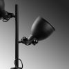 Stylish Black Floor Lamp, Metal Body, 37 x 37 x 162 cm | Ø16 cm Shade, 250 cm Cable, On/Off Switch | Ideal for Modern Living Rooms & Bedrooms