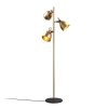 Elegant Gold Floor Lamp, Metal Body, 37 x 37 x 162 cm | Ø16 cm Shade, 250 cm Cable, On/Off Switch | Stylish Lighting for Modern Home Decor, IP20