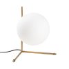 Elegant Gold Table Lamp, Metal Body, 28 x 40 x 36 cm | 25 cm Cap Diameter, 200 cm Cable, On/Off Switch | Stylish Lighting for Home & Office Decor