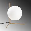 Elegant Gold Table Lamp, Metal Body, 28 x 40 x 36 cm | 25 cm Cap Diameter, 200 cm Cable, On/Off Switch | Stylish Lighting for Home & Office Decor