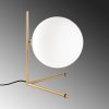 Elegant Gold Table Lamp, Metal Body, 28 x 40 x 36 cm | 25 cm Cap Diameter, 200 cm Cable, On/Off Switch | Stylish Lighting for Home & Office Decor