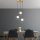 Opviq, 521SHN3452, Elegant Gold Chandelier, Adjustable Height 30-115 cm, Metal Body, 47 x 47 x 115 cm, 3 x E27 Socket, Perfect for Modern Living Spaces, IP20 Rated