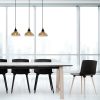 Scandinavian Chandelier, Black Iron Body, 72 x 72 cm, Height 108 cm, E27 Socket Max 40W, 90 cm Cable | Elegant Lighting for Modern Spaces