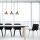 Scandinavian Chandelier, Black Iron Body, 72 x 72 cm, Height 108 cm, E27 Socket Max 40W, 90 cm Cable | Elegant Lighting for Modern Spaces