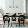 Opviq, 521SHN3404, Industrial Chandelier, Black Metal, 70 cm Diameter, 116 cm Height | Adjustable, 3 x E27 Max 40W | Outer Space Concept, Stylish & Functional Lighting