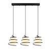 Opviq, 521SHN3404, Industrial Chandelier, Black Metal, 70 cm Diameter, 116 cm Height | Adjustable, 3 x E27 Max 40W | Outer Space Concept, Stylish & Functional Lighting