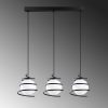 Opviq, 521SHN3404, Industrial Chandelier, Black Metal, 70 cm Diameter, 116 cm Height | Adjustable, 3 x E27 Max 40W | Outer Space Concept, Stylish & Functional Lighting