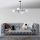 Opviq, 521SHN3372, Scandinavian Chandelier, Adjustable Height 67-82 cm, Black & White Metal Body, 90 x 15 cm, 4 x E27 Max 40W, Stylish Lighting for Modern Spaces