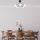 Opviq, 521SHN3515, Elegant Black Chandelier, Metal Body, 62 cm Diameter, 40 cm Height | Non-Adjustable | Perfect for Modern Living Spaces, Stylish Lighting Solution
