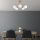 Opviq, 521SHN3516, Elegant Gold Chandelier, Metal Body, 62 cm Diameter, 40 cm Height | Non-Adjustable | Perfect for Living Room & Dining Spaces, Stylish Design