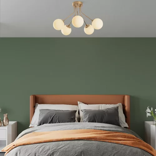 Opviq, 521SHN3516, Elegant gold chandelier, metal body, diameter 62 cm, height 40 cm |  cannot be set | Perfect for living room and dining room, stylish design