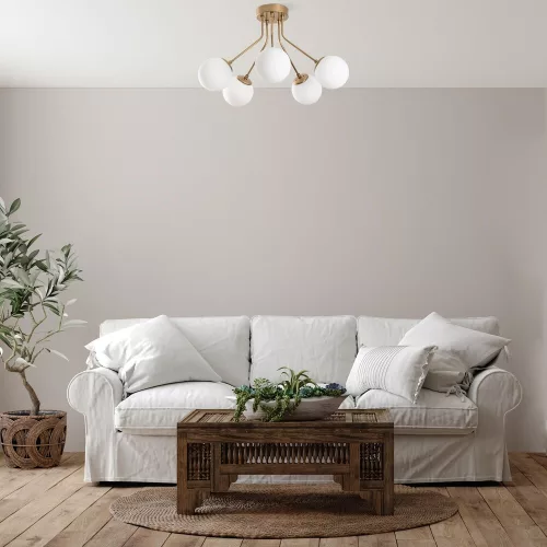 Opviq, 521SHN3516, Elegant gold chandelier, metal body, diameter 62 cm, height 40 cm |  cannot be set | Perfect for living room and dining room, stylish design