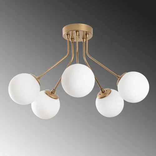 Opviq, 521SHN3516, Elegant gold chandelier, metal body, diameter 62 cm, height 40 cm |  cannot be set | Perfect for living room and dining room, stylish design