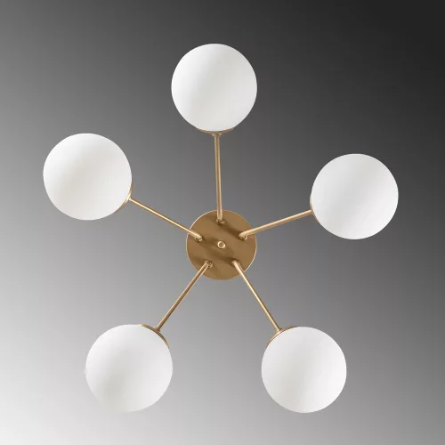 Opviq, 521SHN3516, Elegant gold chandelier, metal body, diameter 62 cm, height 40 cm |  cannot be set | Perfect for living room and dining room, stylish design