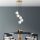 Opviq, 521SHN3460, Elegant Gold Chandelier, Adjustable Height 40-115 cm, Metal Body, Ø15 cm Cap, Max 40W, 90 cm Cable, Perfect for Modern Spaces, IP20 Rated