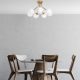 Elegant Gold Chandelier, Metal Body, 65 cm Diameter, 40 cm Height | 7 x E14 Socket, Max 40W | Stylish Lighting for Modern Home Decor, IP20 Rated