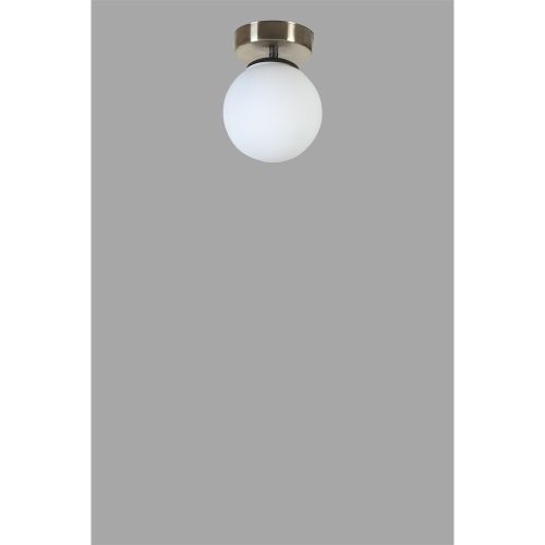Opviq, 846STL5244, Elegant chandelier with metal body and glass cap, diameter 15 cm, height 20 cm | E27 socket, max 40 W, matt chrome and white coating | Stylish lighting for modern spaces