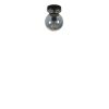 Elegant Metal Chandelier, Black & Fume, 15 cm Diameter, 20 cm Height | E27 Socket, Max 40W, IP20 | Perfect for Modern Home Décor & Lighting
