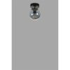 Elegant Metal Chandelier, Black & Fume, 15 cm Diameter, 20 cm Height | E27 Socket, Max 40W, IP20 | Perfect for Modern Home Décor & Lighting