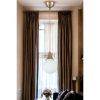 Elegant Metal Chandelier with Glass Cap, 15 cm Diameter, Adjustable Height 25-70 cm, E27 Socket, White & Gold Finish | Perfect for Modern Spaces