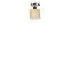 Stylish Chandelier with Metal Body & Glass Cap, 15 cm Diameter, 20 cm Height | E27 Socket, Max 40W, Matte Chrome & Amber Finish | Elegant Lighting for Home