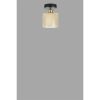 Elegant Black & Amber Chandelier, Metal Body, 15 cm Diameter, 20 cm Height, E27 Socket Max 40W, IP20 | Perfect for Modern Home Décor & Lighting