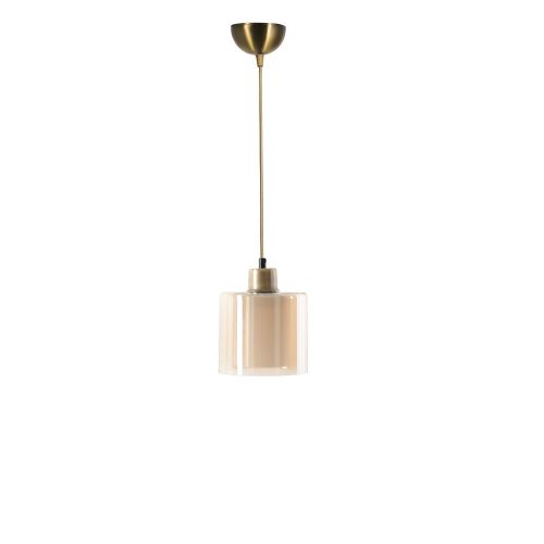 Glam Scandinavian Chandelier, 70 cm Height, 14 cm Diameter | 100% Metal, Copper Finish, E27 Socket, Max 40W | Elegant Lighting for Modern Spaces