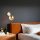 Stylish Wall Lamp with Metal Body & Glass Cap, Amber/Black/Gold, 15 cm Diameter, 25 cm Height, E27 Socket, IP20 | Perfect for Modern Decor