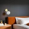 Elegant Wall Lamp with Metal Body & Glass Cap, 15 cm Diameter, 25 cm Height, Gold & White Finish | E27 Socket, Max 40W, Stylish Lighting for Any Room
