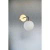 Elegant Wall Lamp with Metal Body & Glass Cap, 15 cm Diameter, 25 cm Height, Gold & White Finish | E27 Socket, Max 40W, Stylish Lighting for Any Room